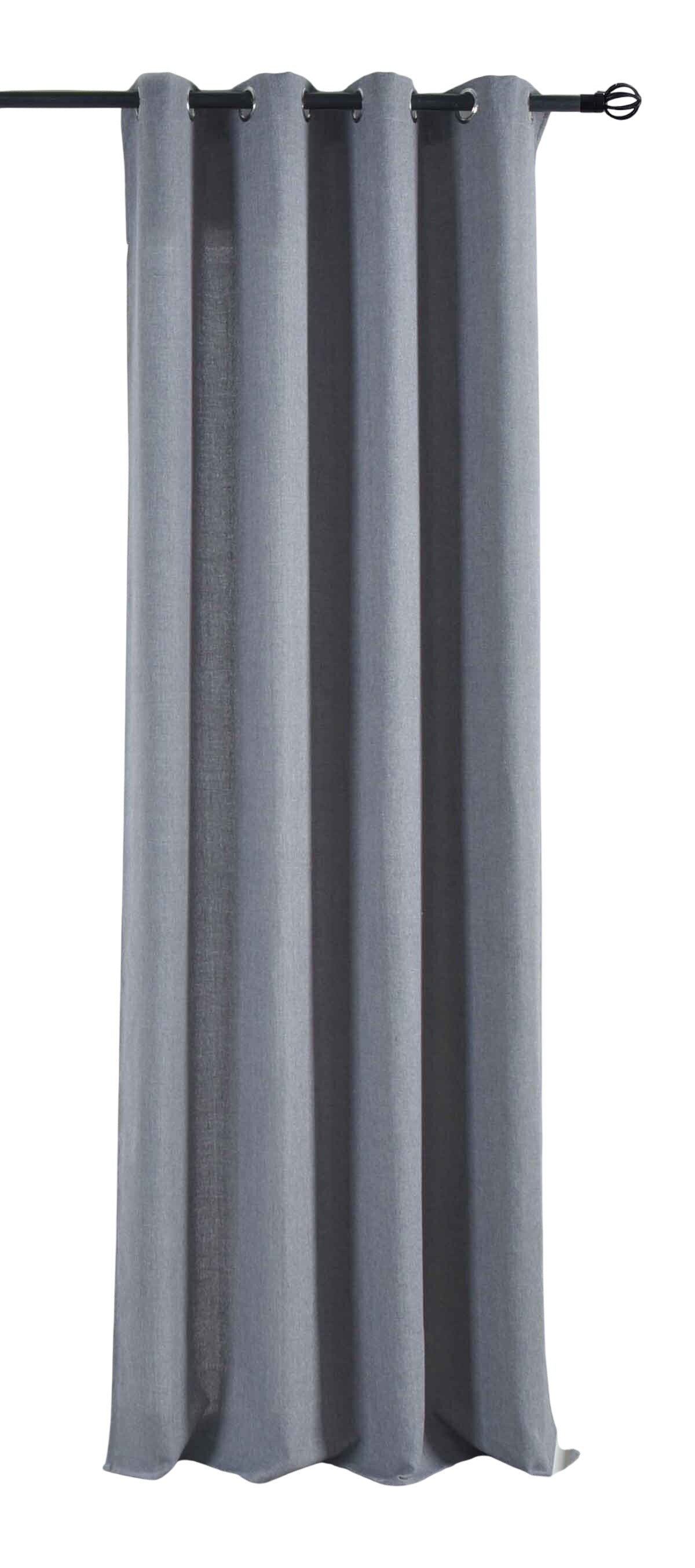Vorhang Ösen »Essen« Cationic Raffhalter Leinenstruktur blickdicht lichtdurchlässig 210 g/m² 202430
