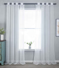 2er Set Gardinen »Dresden« Ösen HxB 245x135 cm Natur Raffhalter filigran leicht modern elegant Linienmuster 202440-2