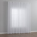 Gardine Voile Batist mit Wellenband »Wien« 1:2 Wellenband Bleibandabschluß Knitterarm Wellenfall 2025100
