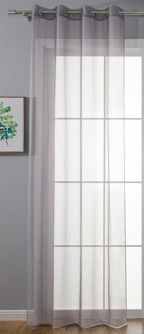 Ösenvorhang Transparent »Uni« Gardine Stores Vorhang Ösen Bleibandabschluß Wohnzimmer 20332-cn