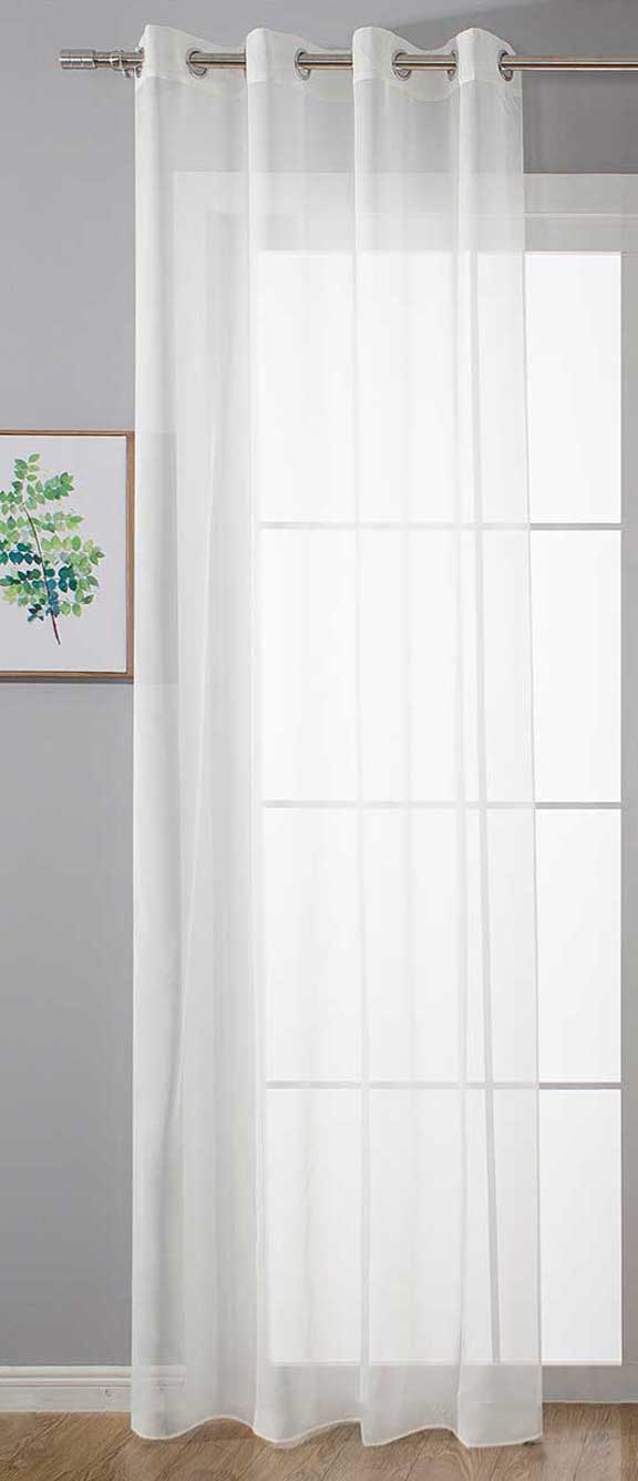 Ösenvorhang Transparent »Uni« Gardine Stores Vorhang Ösen Bleibandabschluß Wohnzimmer 20332-cn