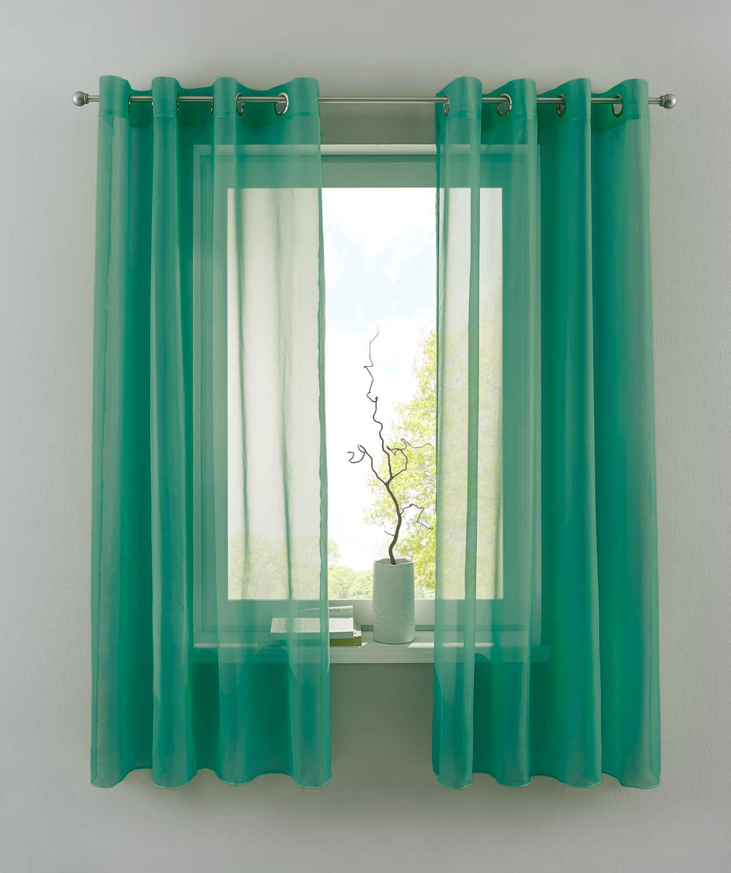 2er Set Ösengardinen Transparent »Basel« Gardine Bleiband Store Vorhang 20332TR2