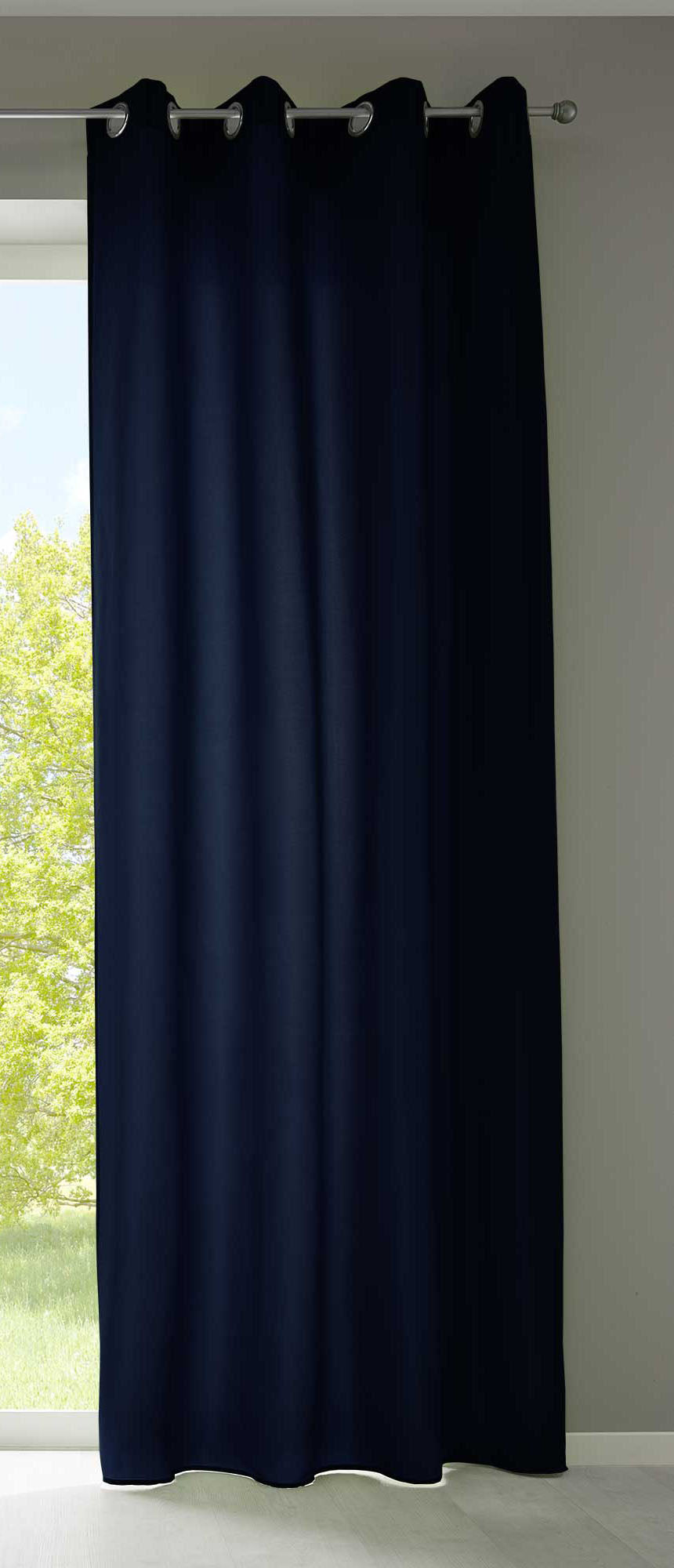 1er Set Vorhänge Schal Ösen »Berlin« Microsatin Lichtdurchlässig Uni Matt 20405N