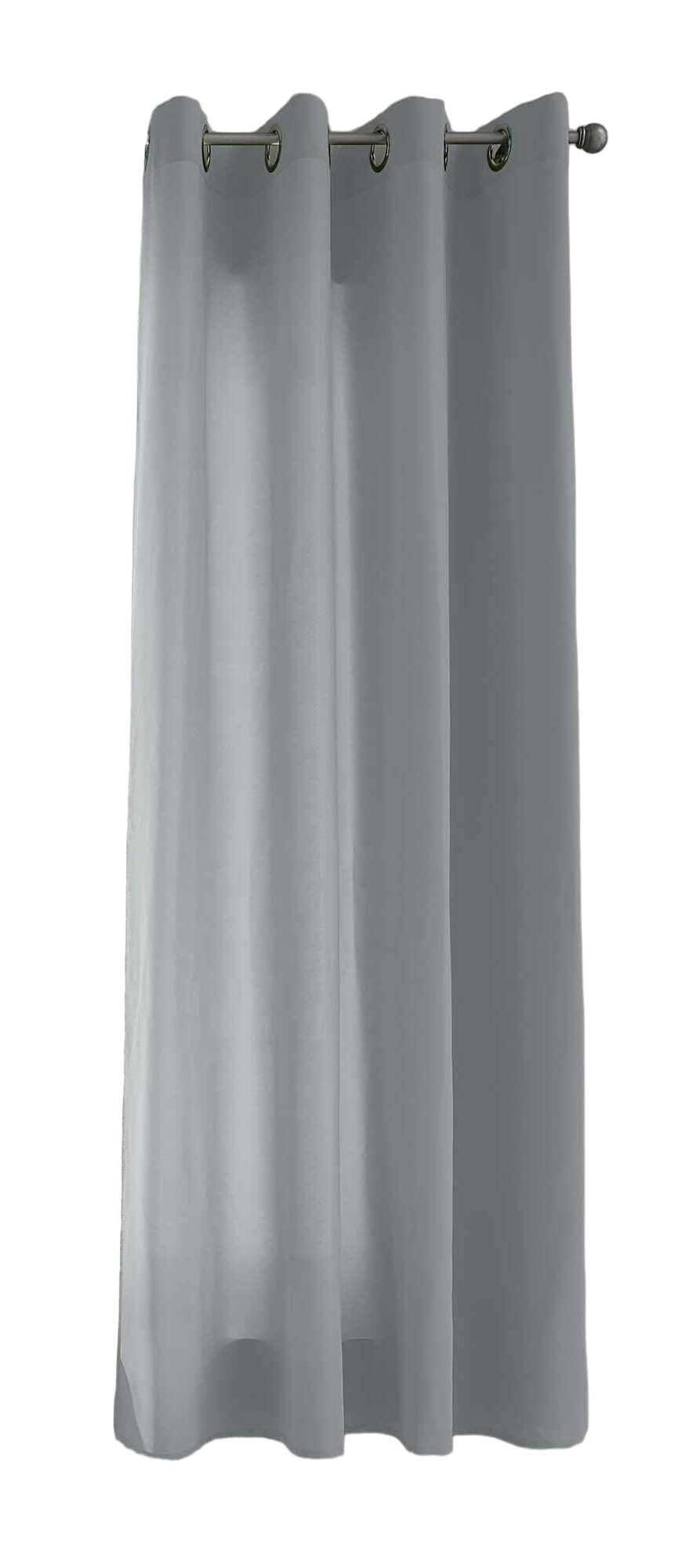 1er Set Vorhänge Schal Ösen »Berlin« Microsatin Lichtdurchlässig Uni Matt 20405N