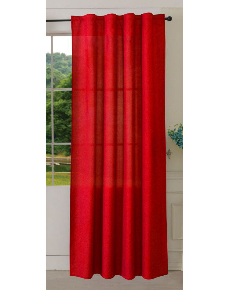 Vorhang Schal verdeckte Schlaufen >>Cationic<< blickdicht Leinen Optik natura seidenmatt  (HxB)  Landhaus Stil 20440