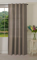 Vorhang Schal verdeckte Schlaufen >>Cationic<< blickdicht Leinen Optik natura seidenmatt  (HxB)  Landhaus Stil 20440