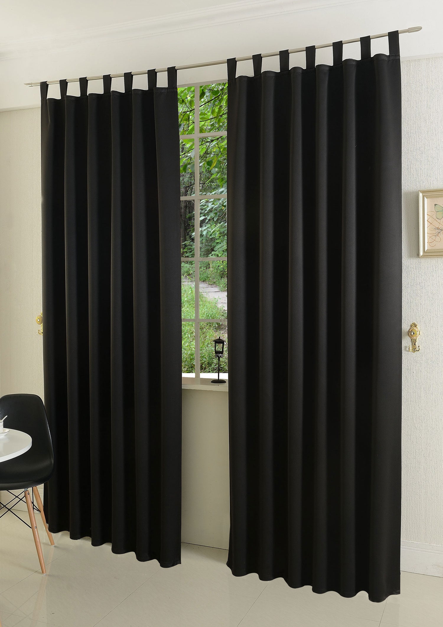 Verdunkelungsvorhag mit Schlaufen matt uni Farben aus weichfallenden blickdichten Stoff blickdicht Blackout 20610