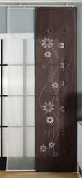 2er-Pack Schiebegardine Flächenvorhang »Albi« Lasercut Wildseide Optik Voile inkl. Paneelwagen und Beschwerungsstangen 165630