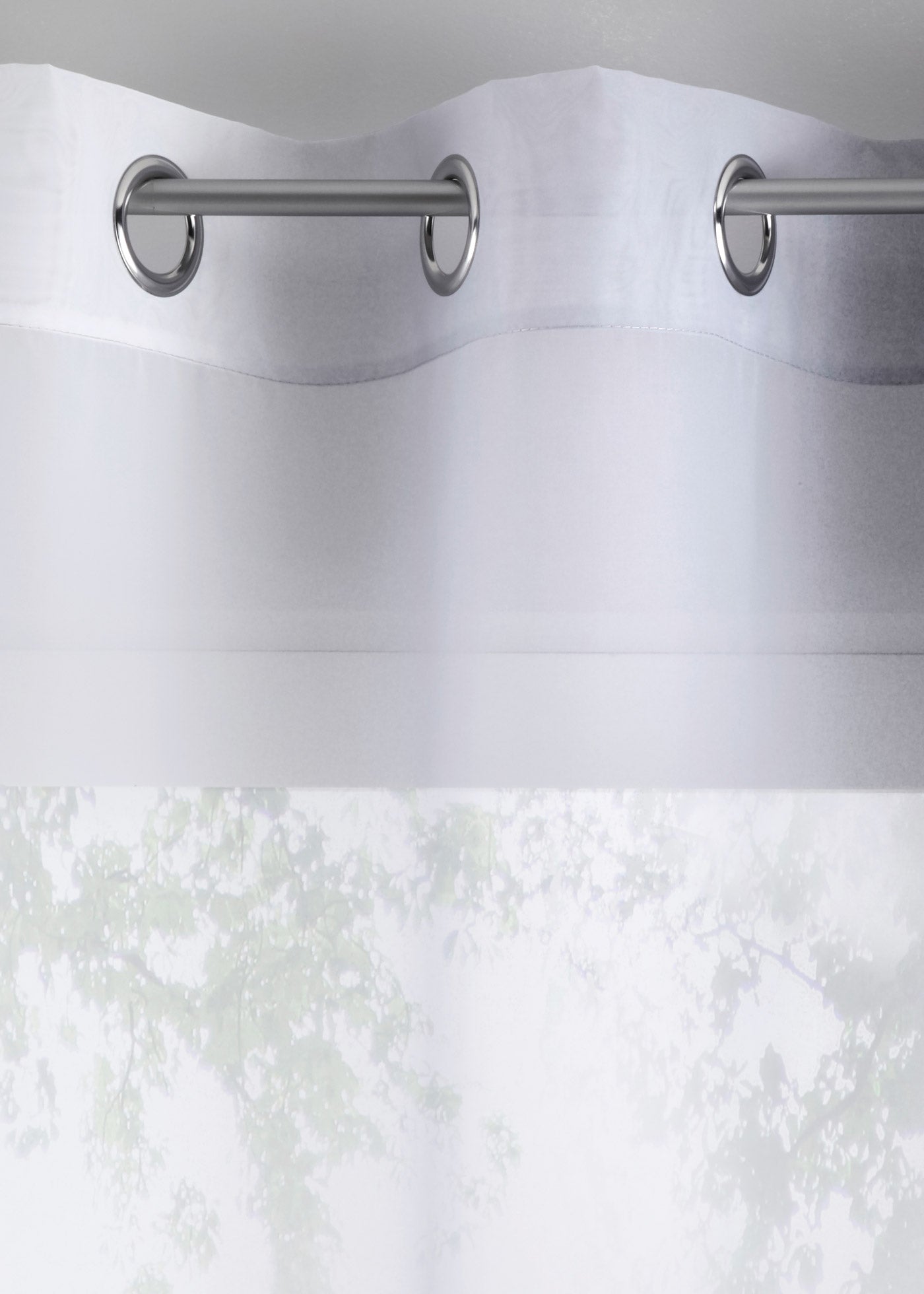 2er Pack Gardinen Vertikal Farbverlauf Druck Transparent »Modena« mit Ösen und Raffhalter, Vorhang, Dekoschal 10000183
