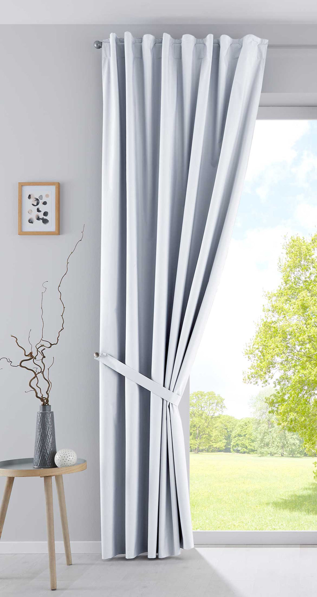 2er Pack Vorhänge Verdunkelung »DARK« 100% Blickdicht verdeckte Schlaufen Kräuselband Raffhalter Softshell Material Lichtundurchlässig 10000350-2