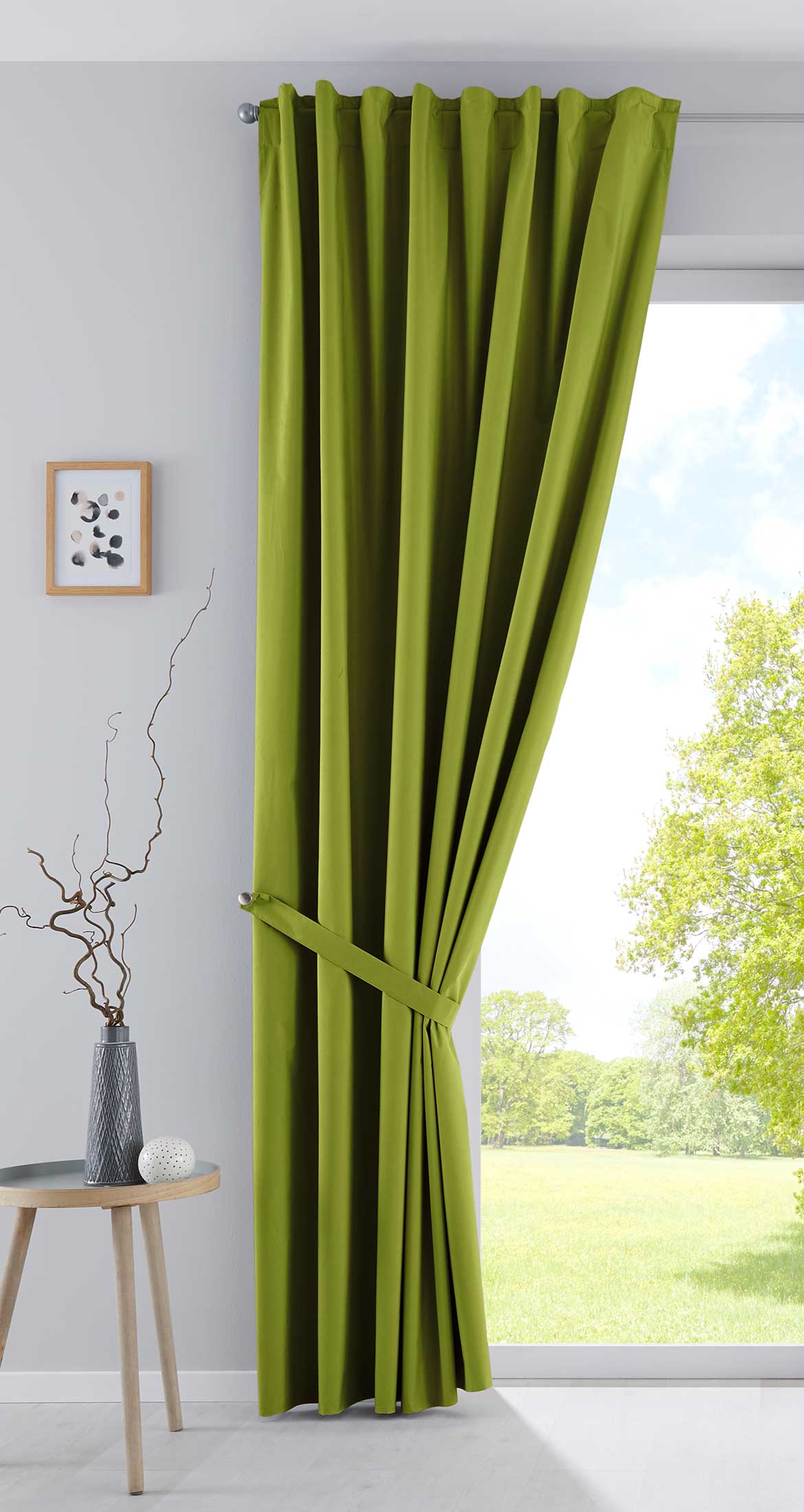 2er Pack Vorhänge Verdunkelung »DARK« 100% Blickdicht verdeckte Schlaufen Kräuselband Raffhalter Softshell Material Lichtundurchlässig 10000350-2