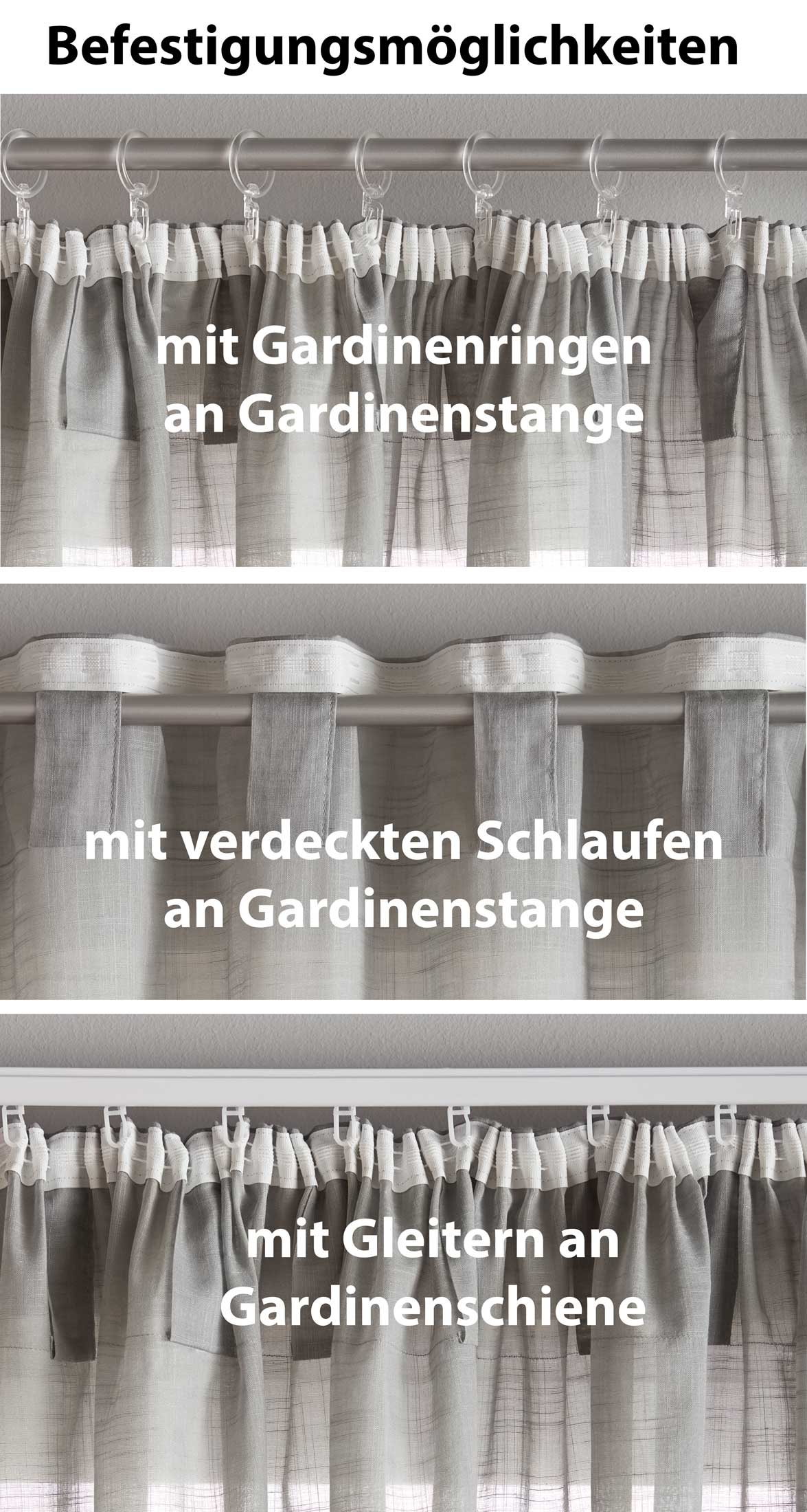 2er Set Bio Organic Vorhänge Reine Baumwolle Transparent Gardinen Verdeckte Schlaufen Gardinenband Pflegeleicht 202087