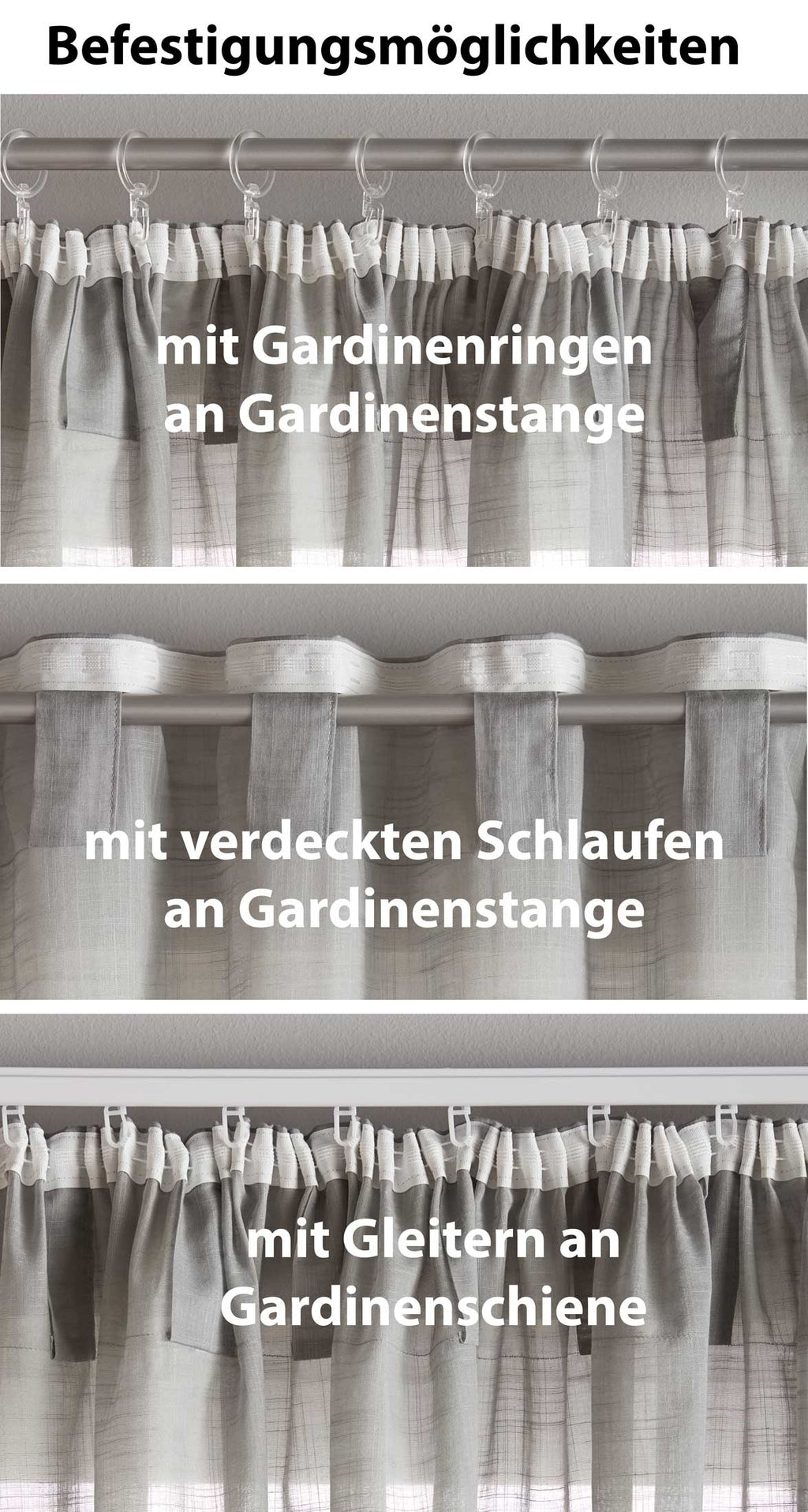 2er Set Bio Organic Vorhänge Reine Baumwolle Transparent Gardinen Verdeckte Schlaufen Gardinenband Pflegeleicht 202087