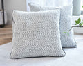 2er Set Chenille Dekokissen Bouclé-Optik LxB 40x40 cm Weiß Schwarz »MONTANA« mit Eleganter Schwarzer Paspelierung Reißverschluss Weicher Füllung 2023330K-2