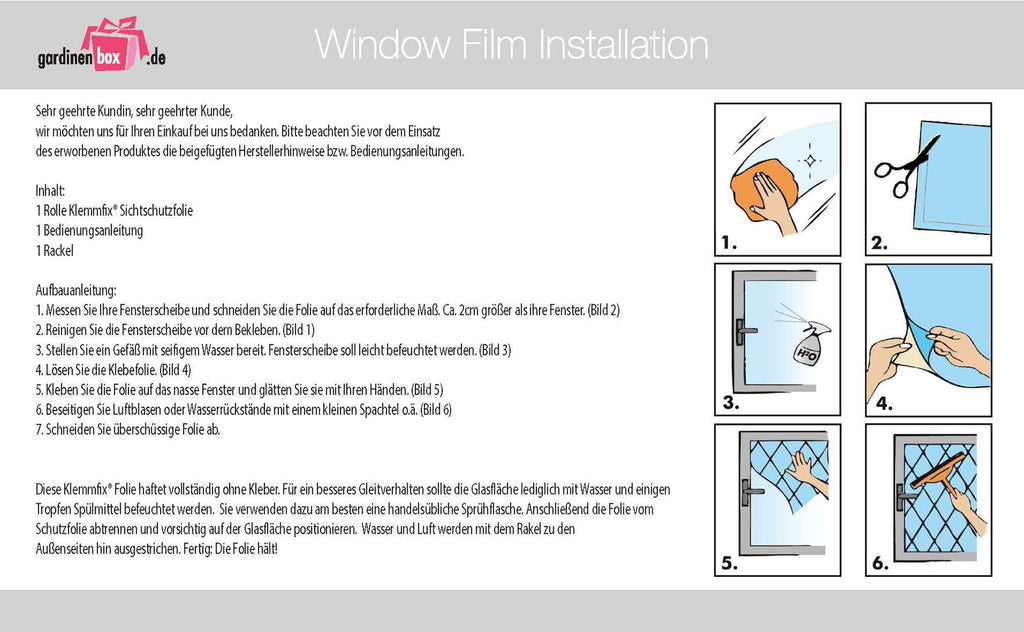 2er Set Fensterfolie selbsthaftend Streifen LxB 200x67 cm Sichtschutzfolie Anti-UV statische Haftung Folie selbstklebend 201916000-2