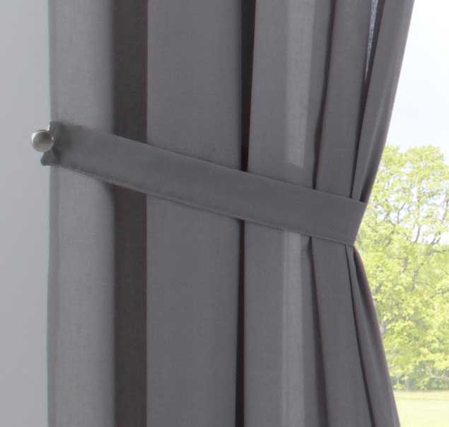 2er Set Gardinen »Nizza« Baumwoll-Voile Halbvoile Transparent Stores mit Gardinenband und Tuneldurchzug 2019031-2