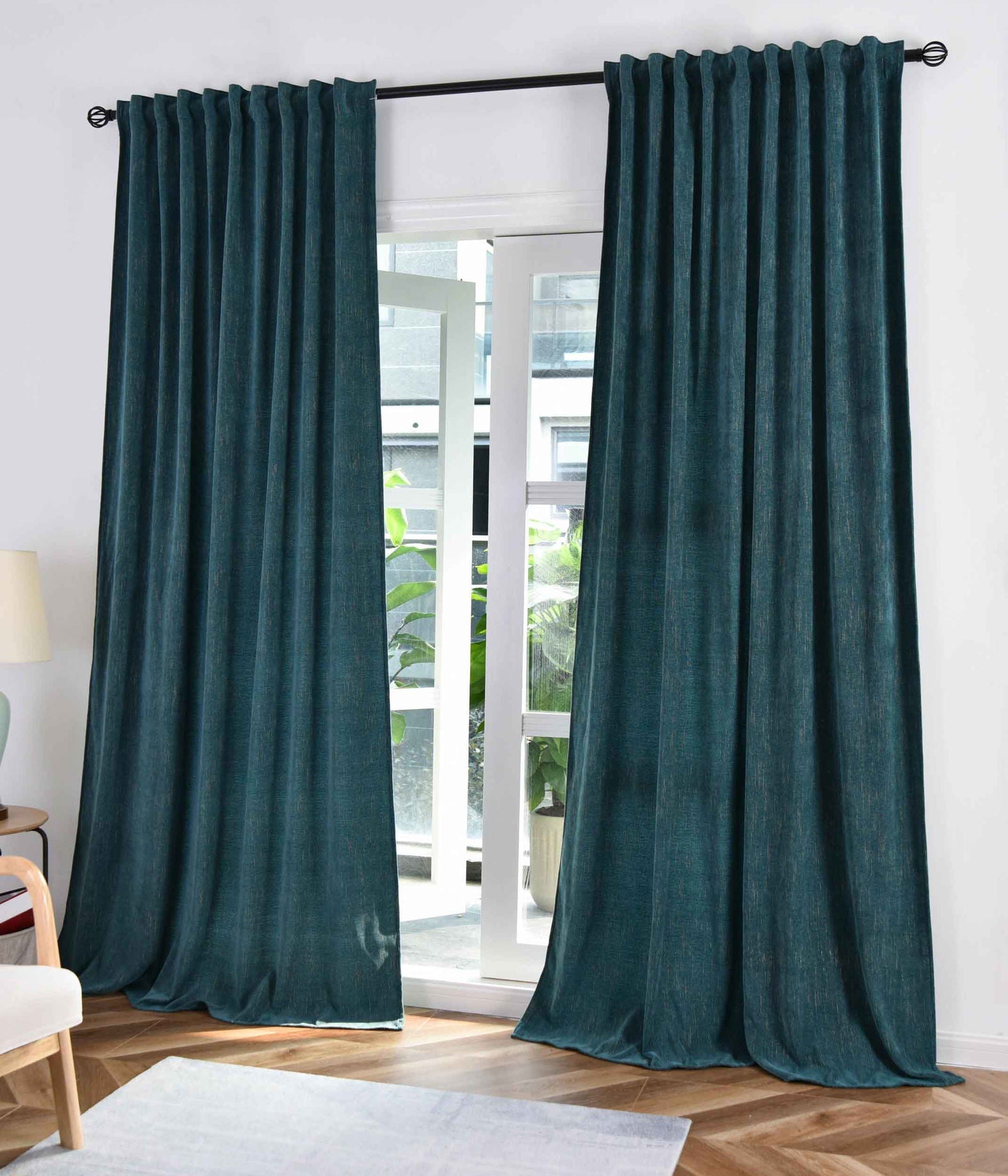 2er Set Jacquard Vorhänge mit Lurex-Effektgarn »HAVANNA« Multiband-Aufhängung: Luxus für Ihr Zuhause 2023340-2
