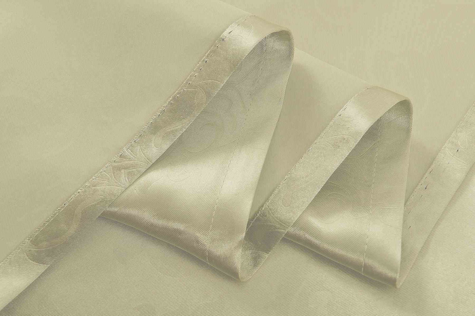 2er Set Satin Verdunkelung Vorhänge Emboss Reliefprägung bemustert Vorhang Gardine 20370-380