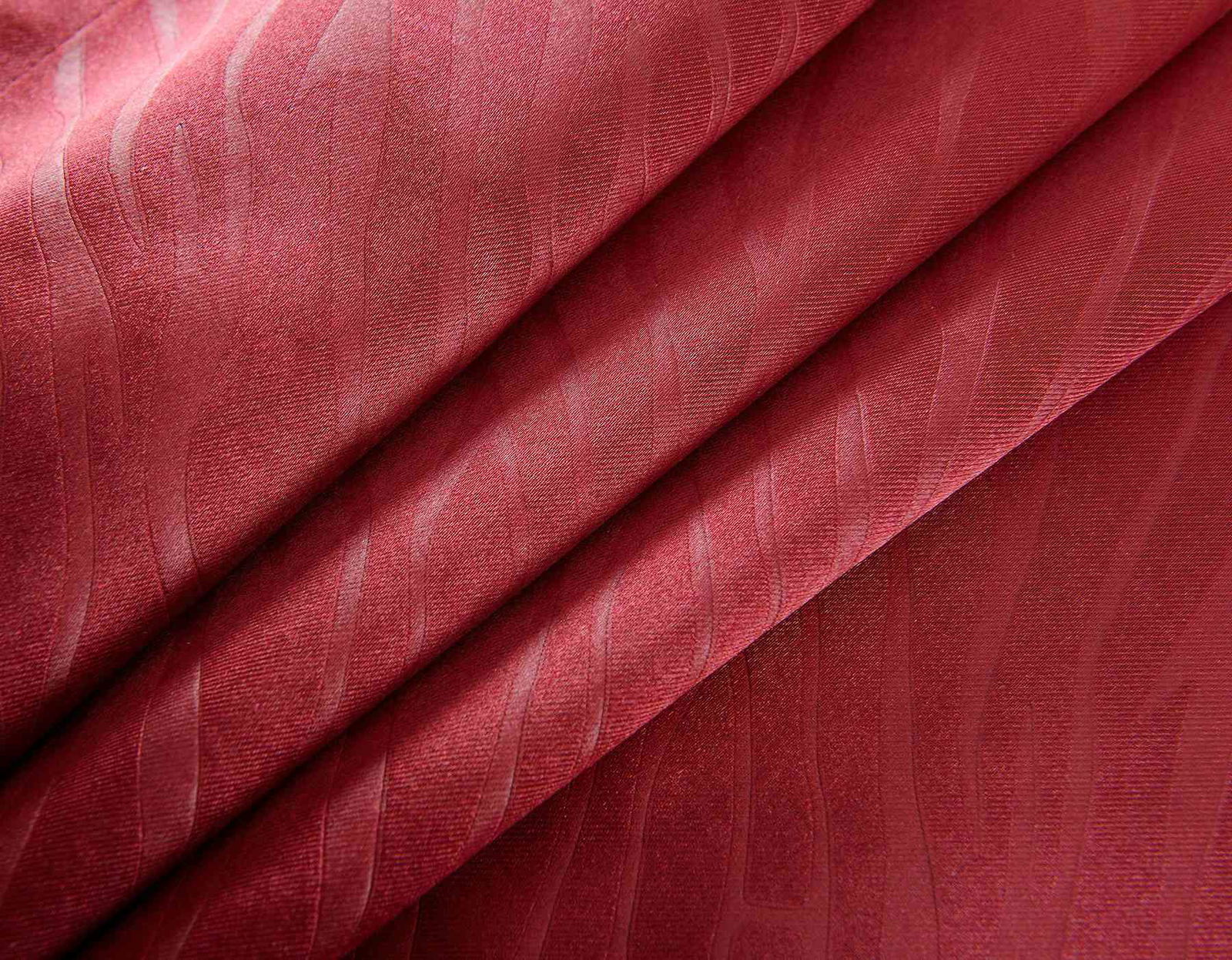 2er Set Satin Verdunkelung Vorhänge Emboss Reliefprägung bemustert Vorhang Gardine 20370-380