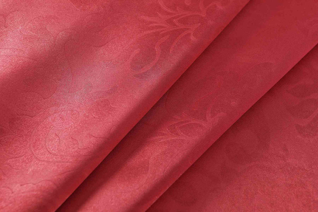 2er Set Satin Verdunkelung Vorhänge Emboss Reliefprägung bemustert Vorhang Gardine 20370-380