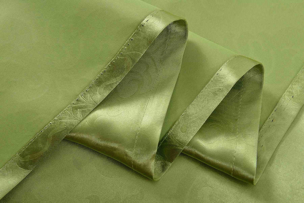 2er Set Satin Verdunkelung Vorhänge Emboss Reliefprägung bemustert Vorhang Gardine 20370-380