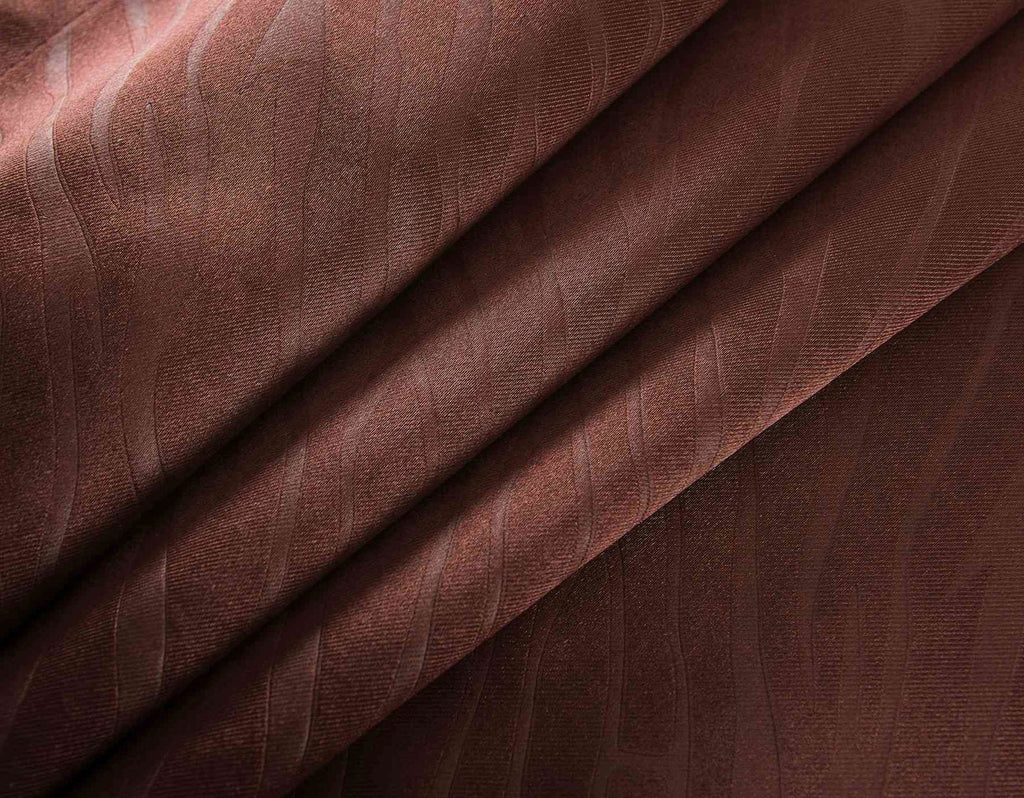 2er Set Satin Verdunkelung Vorhänge Emboss Reliefprägung bemustert Vorhang Gardine 20370-380