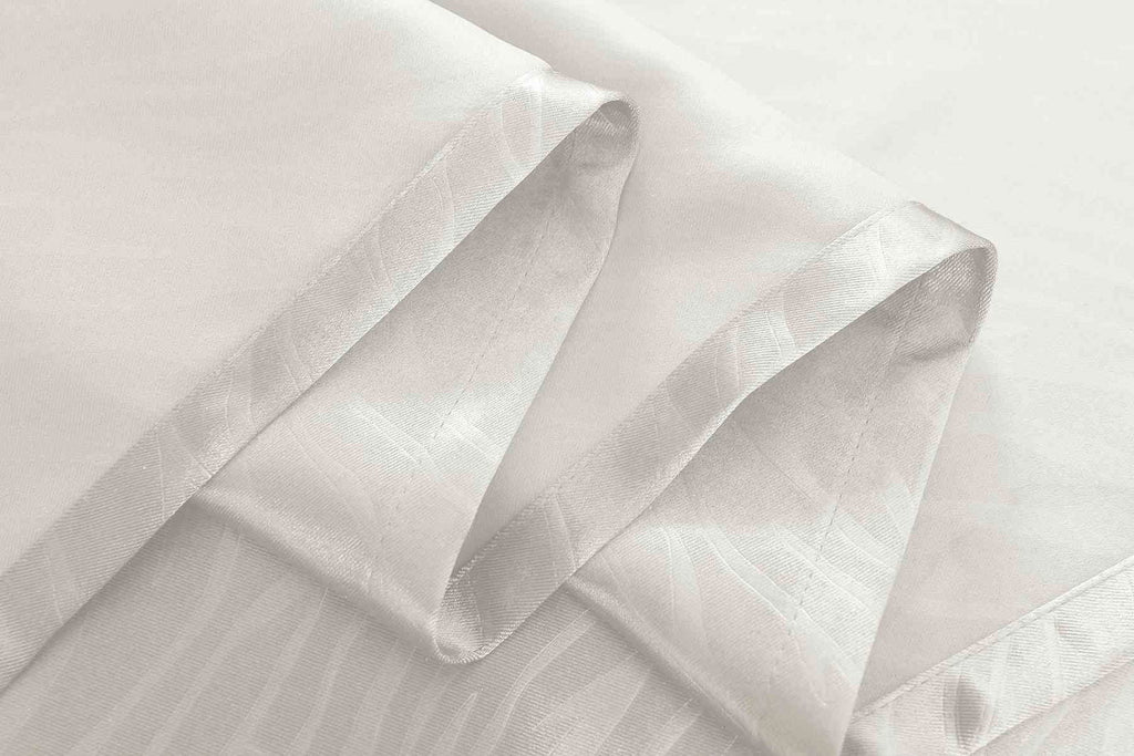 2er Set Satin Verdunkelung Vorhänge Emboss Reliefprägung bemustert Vorhang Gardine 20370-380