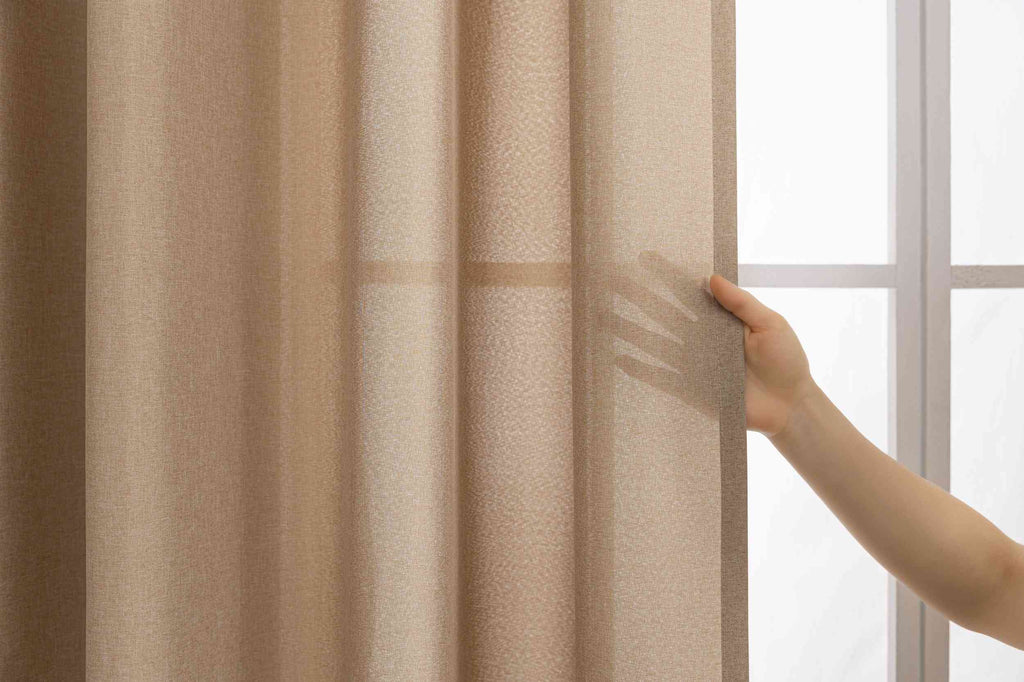 Gardinen-Set 3-teilig XL Wien« | 2 Vorhänge Leinenoptik HxB 245x300 cm  und 1 Voile Batist Store HxB 245x600 cm Weiß 1:2 Wellenband  2025100-110S4