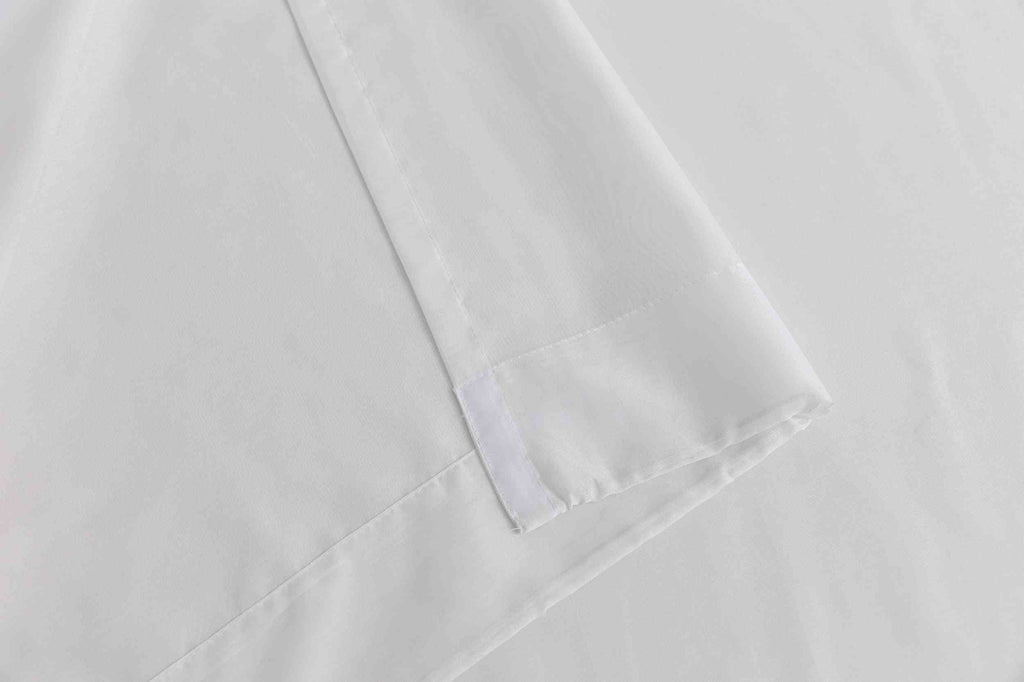 2er Set Gardinen Voile Batist mit Wellenband »Wien« 1:2 Wellenband Bleibandabschluß Knitterarm Wellenfall 2025100-2