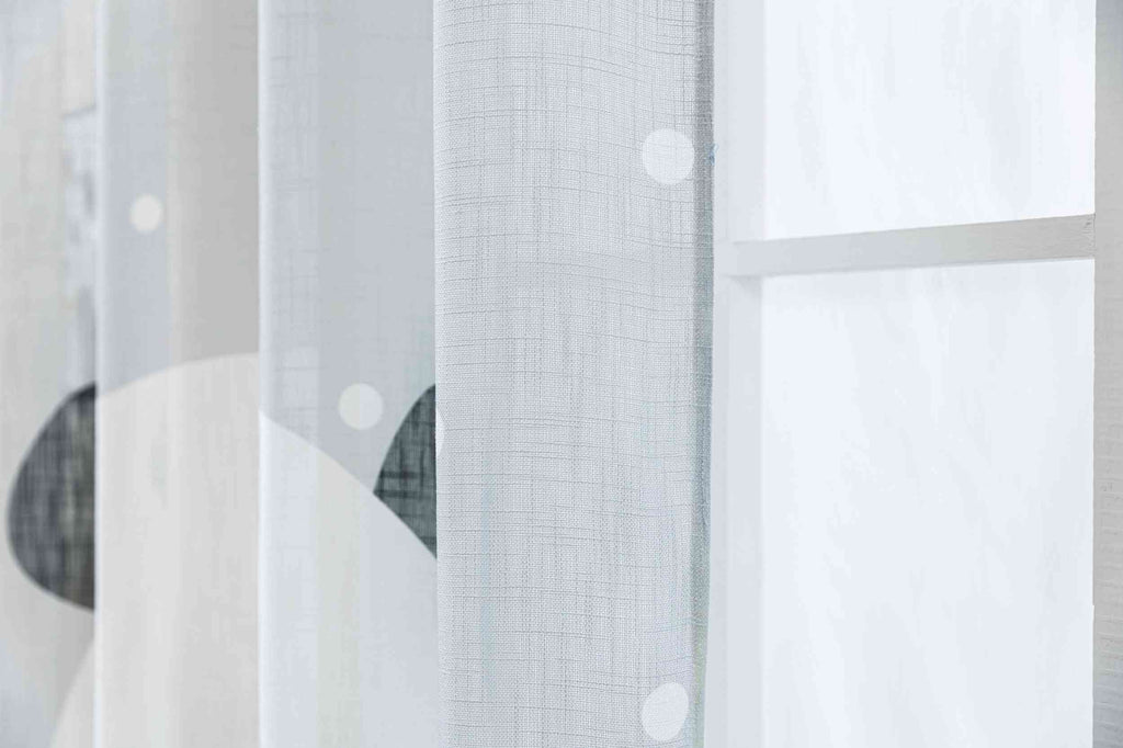 Vorhang Ösen Grobfaser »Seoul Collection« Digital Druck Ösen Gardinen Linenlook-Struktur Halbransparent Blickdicht 2024120