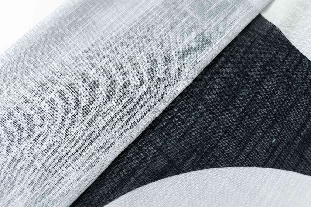 Vorhang Ösen Grobfaser »Seoul Collection« Digital Druck Ösen Gardinen Linenlook-Struktur Halbransparent Blickdicht 2024120