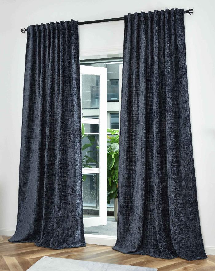 2er Set Vorhänge Chenille Jacquard »RIGA« mit Multiband-Aufhängung Luxuriöser Stil für Ihr Zuhause 2023500-2