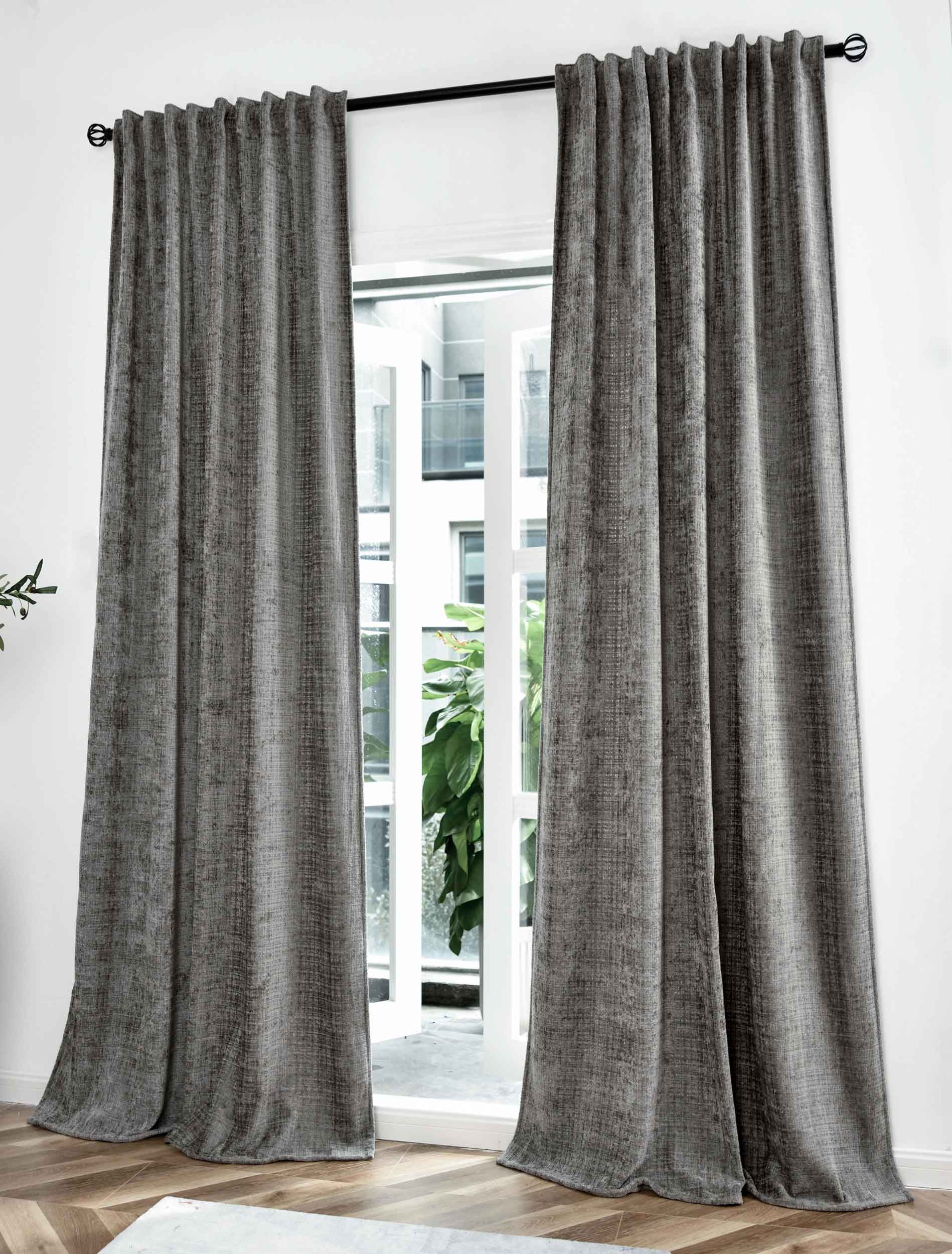 2er Set Vorhänge Chenille Jacquard »RIGA« mit Multiband-Aufhängung Luxuriöser Stil für Ihr Zuhause 2023500-2