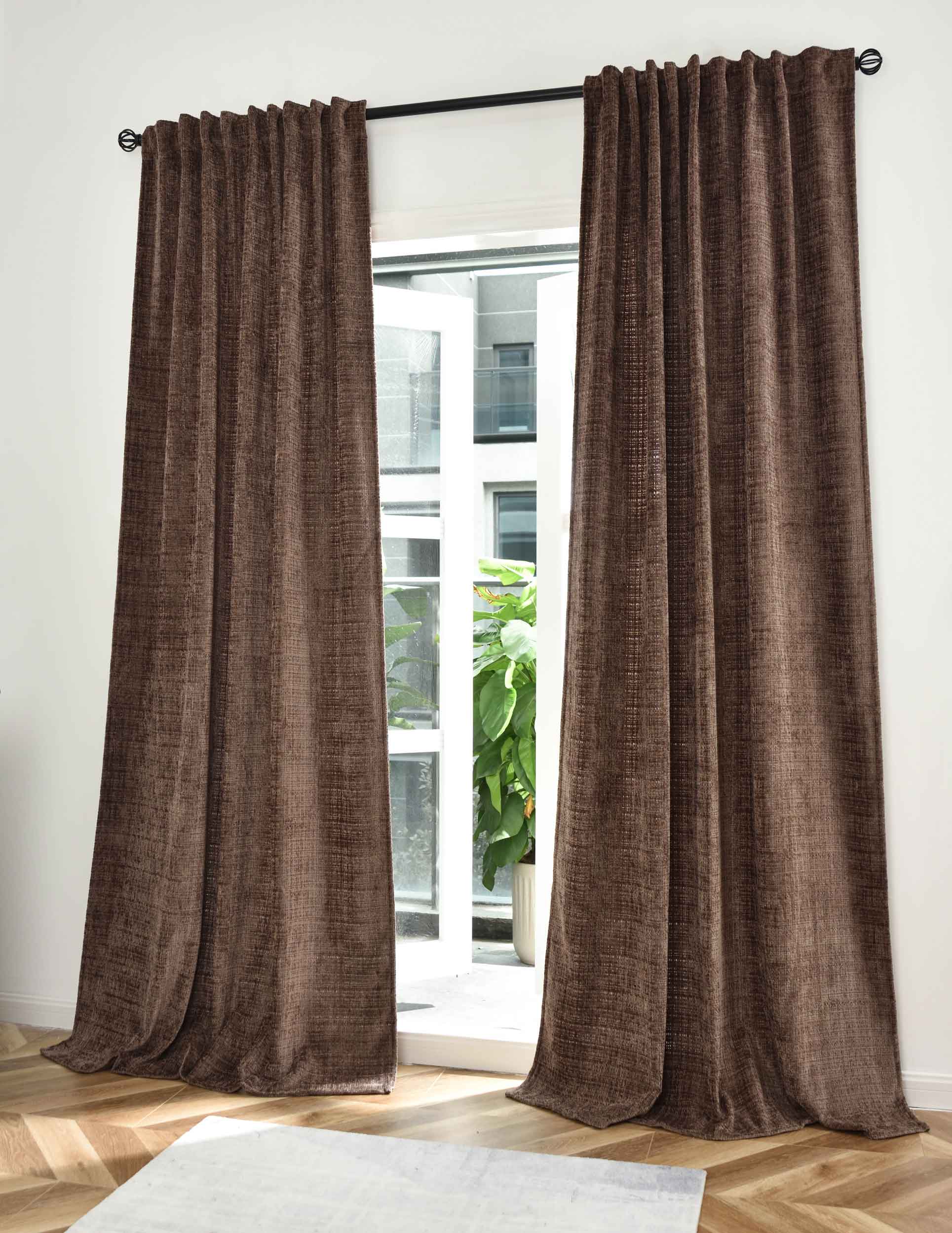 2er Set Vorhänge Chenille Jacquard »RIGA« mit Multiband-Aufhängung Luxuriöser Stil für Ihr Zuhause 2023500-2