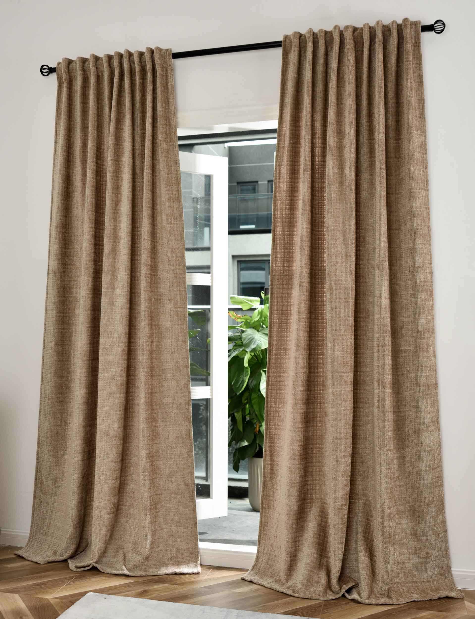 2er Set Vorhänge Chenille Jacquard »RIGA« mit Multiband-Aufhängung Luxuriöser Stil für Ihr Zuhause 2023500-2