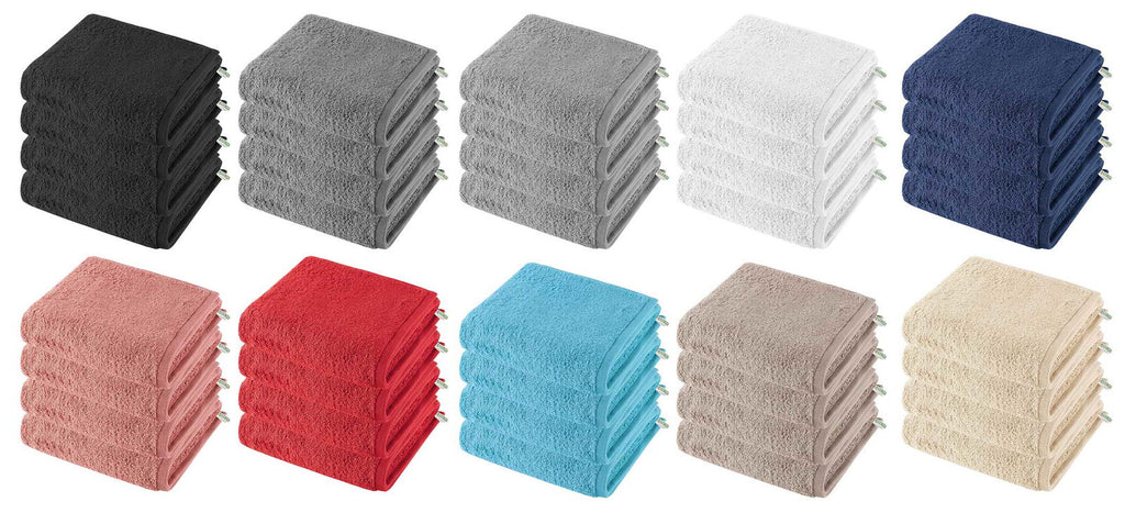 4er Set Handtücher Premium Qualität »Montreal« 500 g/m² 100% Bio Baumwolle Made in Green 2020102-4