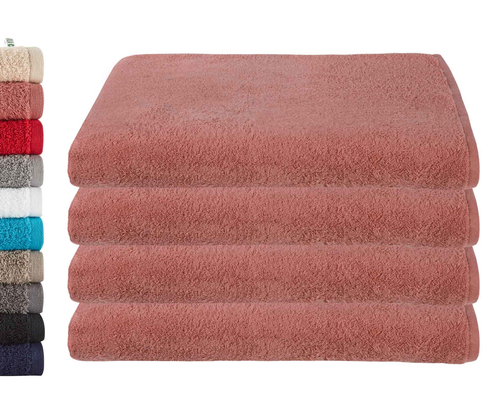 4er Set Saunatücher Frottee »Montreal« 500 g/m² 100% Bio Baumwolle Made in Green 2020104-4er