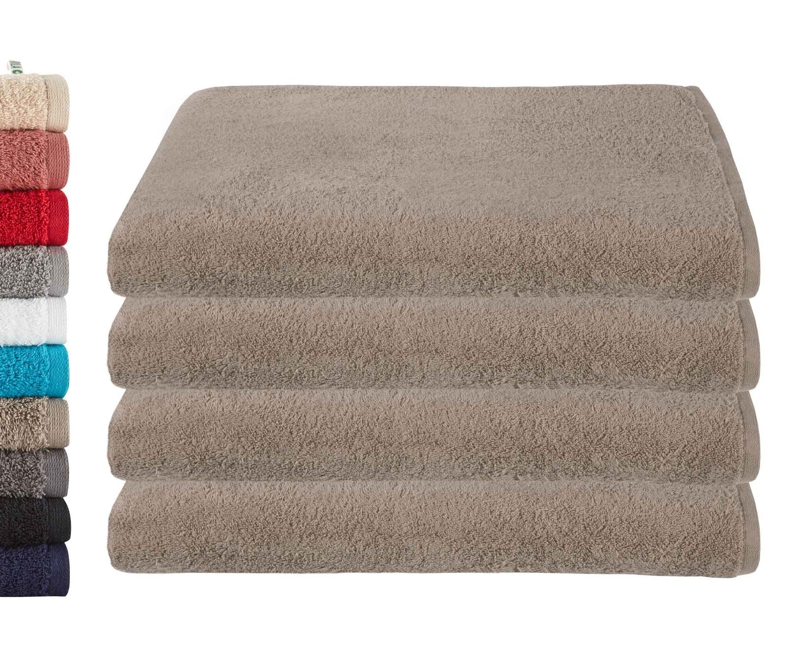 4er Set Saunatücher Frottee »Montreal« 500 g/m² 100% Bio Baumwolle Made in Green 2020104-4er