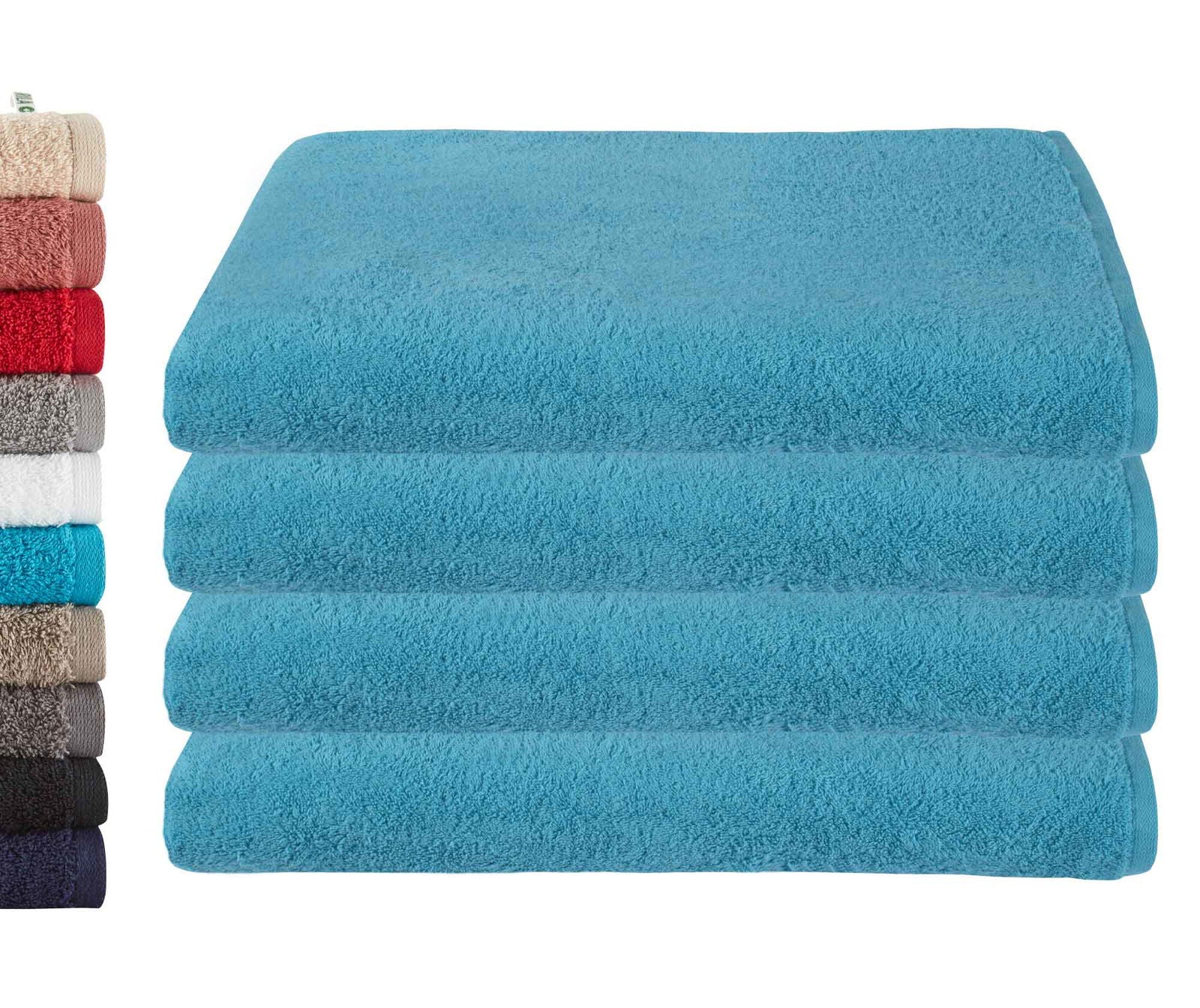 4er Set Saunatücher Frottee »Montreal« 500 g/m² 100% Bio Baumwolle Made in Green 2020104-4er