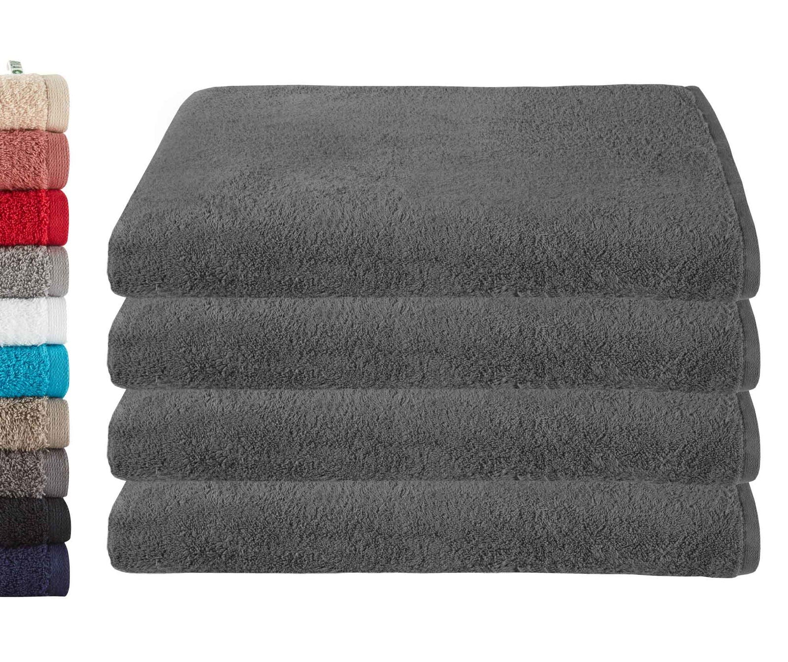 4er Set Saunatücher Frottee »Montreal« 500 g/m² 100% Bio Baumwolle Made in Green 2020104-4er