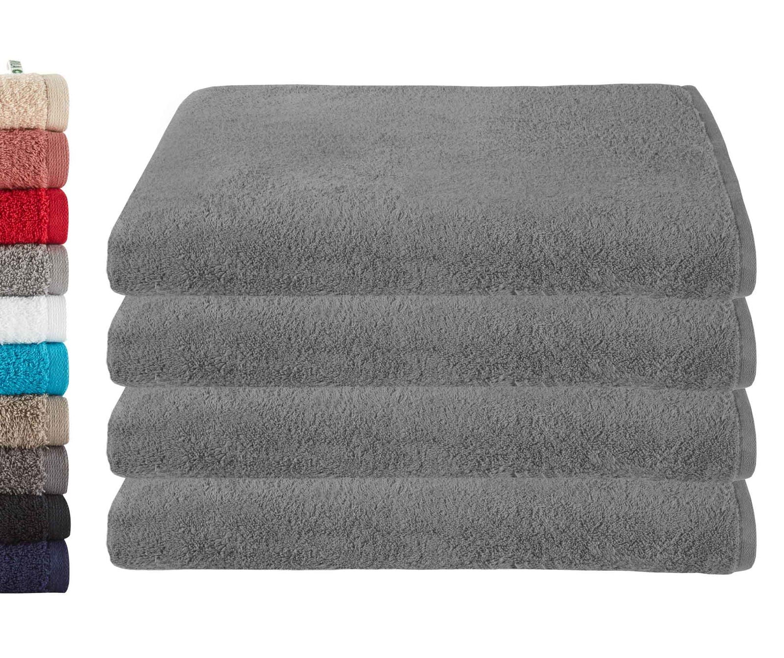 4er Set Saunatücher Frottee »Montreal« 500 g/m² 100% Bio Baumwolle Made in Green 2020104-4er