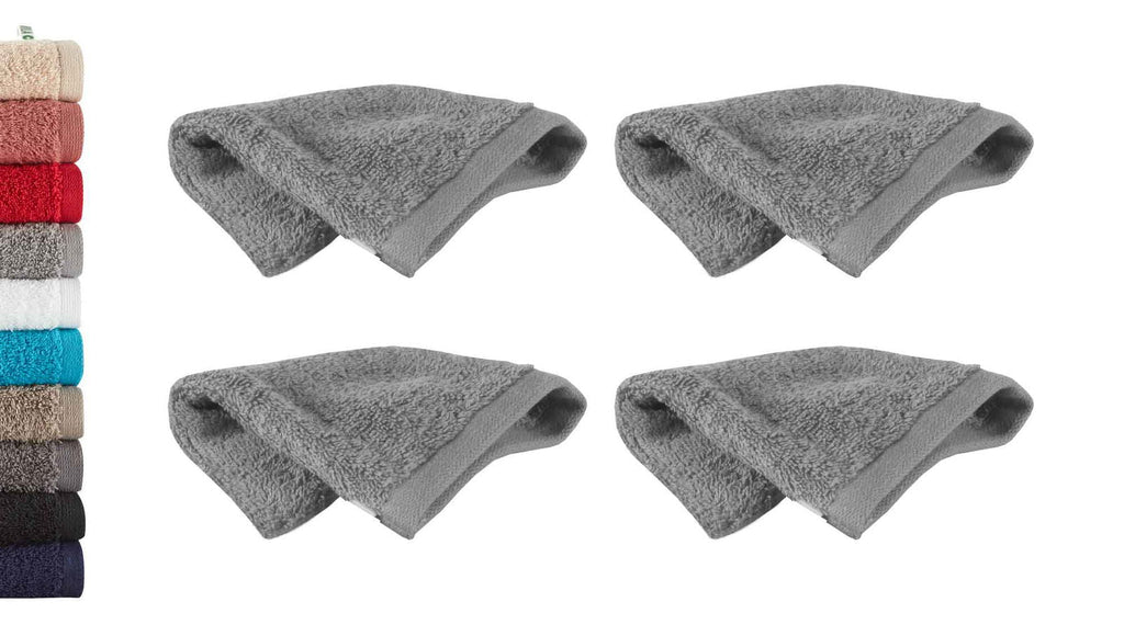 4er Set Waschhandschuhe Frottee »Montreal« 500 g/m² 100% Bio Baumwolle Made in Green 2020100-4er