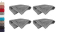 4er Set Waschhandschuhe Frottee »Montreal« 500 g/m² 100% Bio Baumwolle Made in Green 2020100-4er