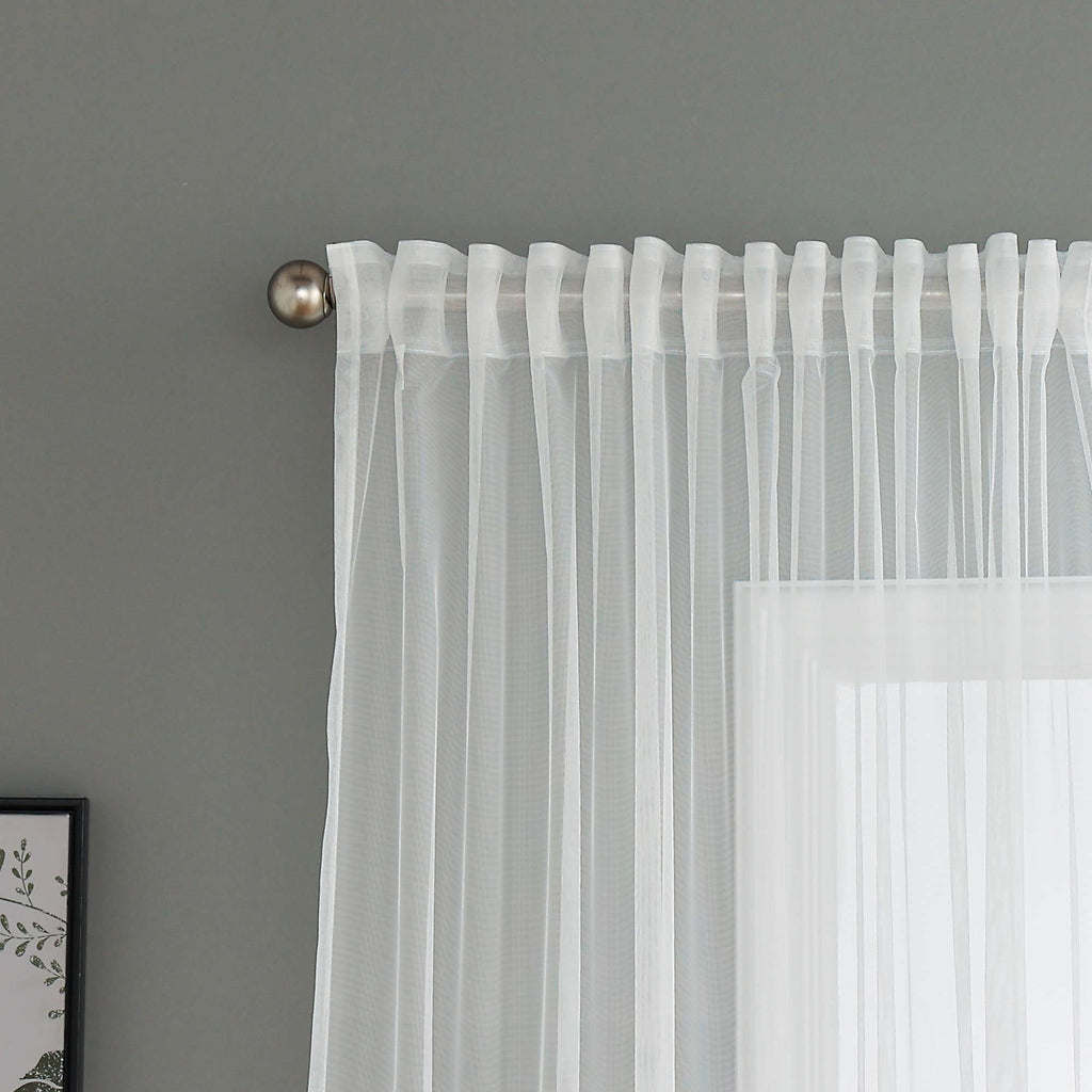 Gardine Raschel Stickerei  Design  »Florenz« Multiband für Gardinenschiene und Gardinenstange Elegante Fensterdekoration 2023200