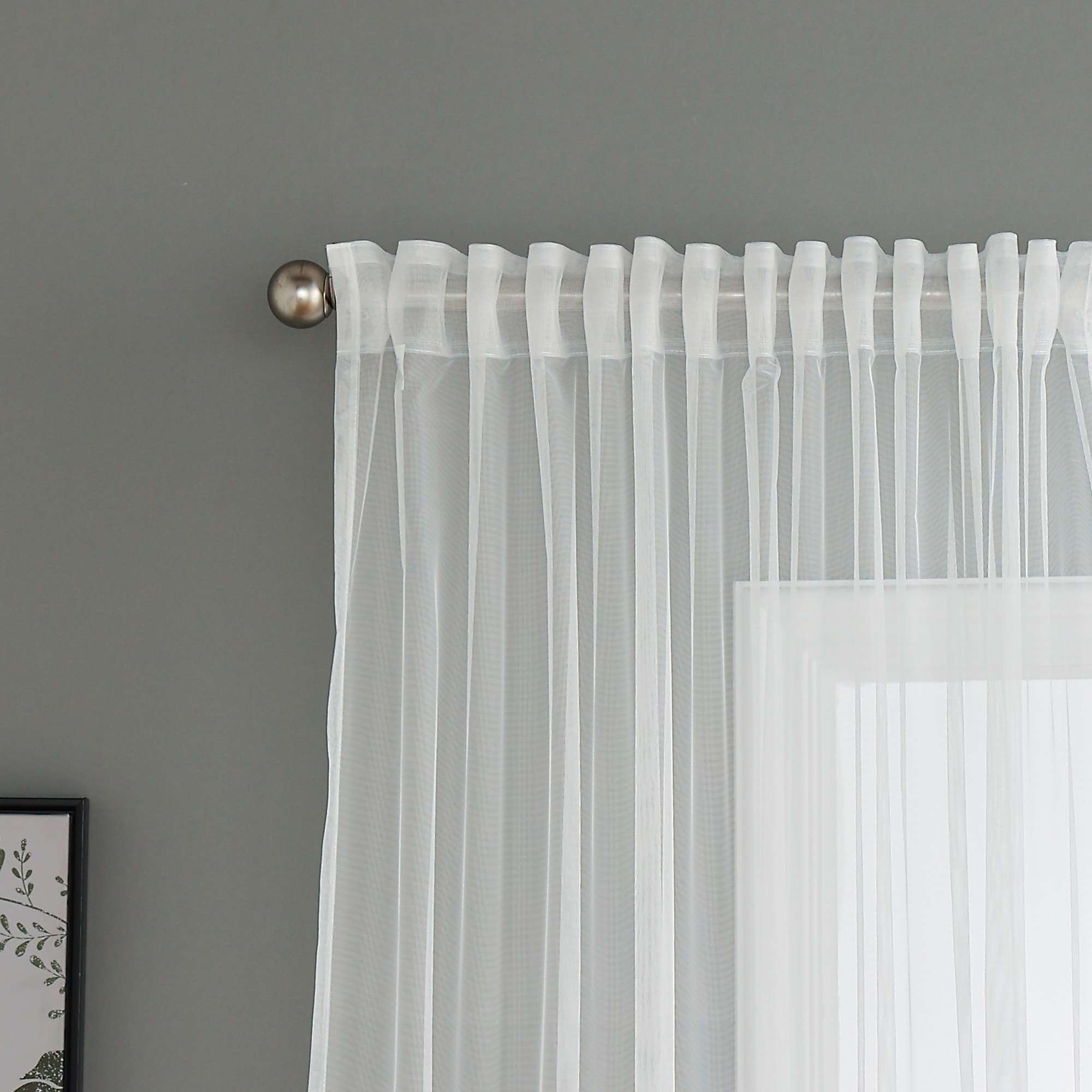 Gardine Raschel Stickerei  Design  »Florenz« Multiband für Gardinenschiene und Gardinenstange Elegante Fensterdekoration 2023200