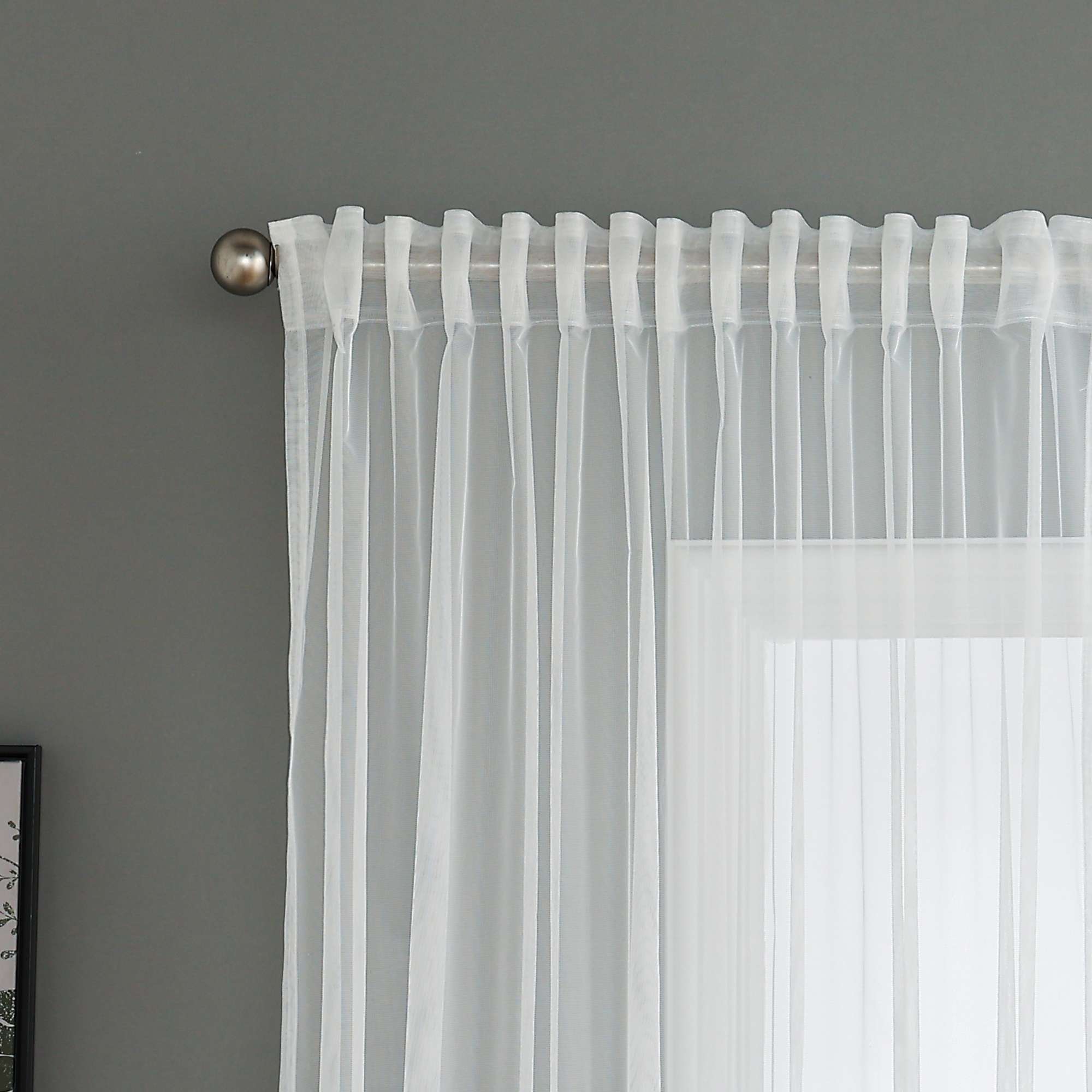 Gardine Raschel Stickerei  Design  »Florenz« Multiband für Gardinenschiene und Gardinenstange Elegante Fensterdekoration 2023200