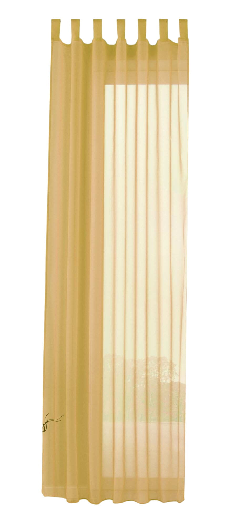 Schlaufenschal Gardine uni transparent Voile 61175