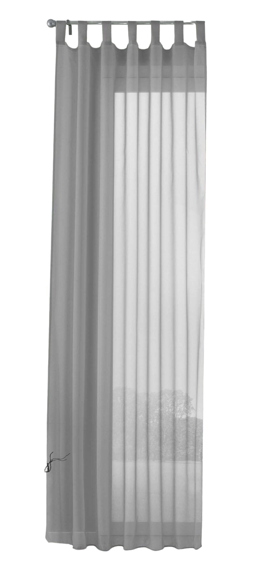 Schlaufenschal Gardine uni transparent Voile 61175