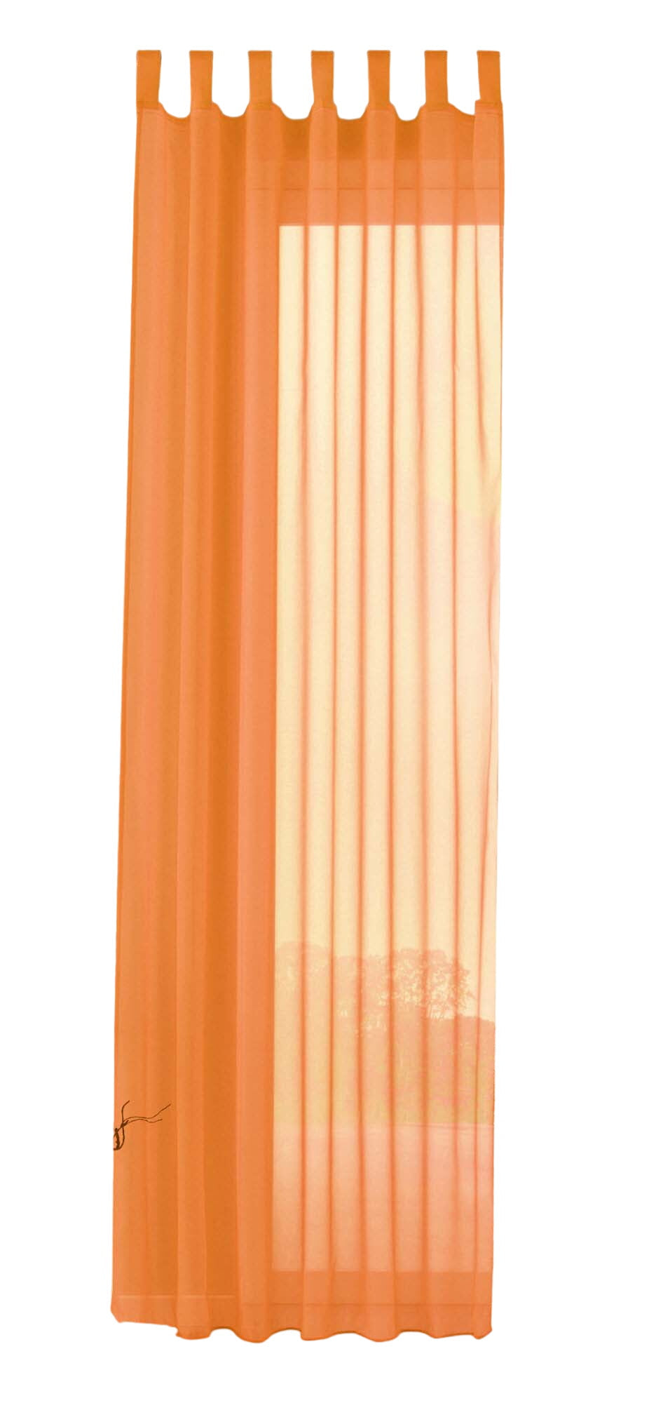 Schlaufenschal Gardine uni transparent Voile 61175