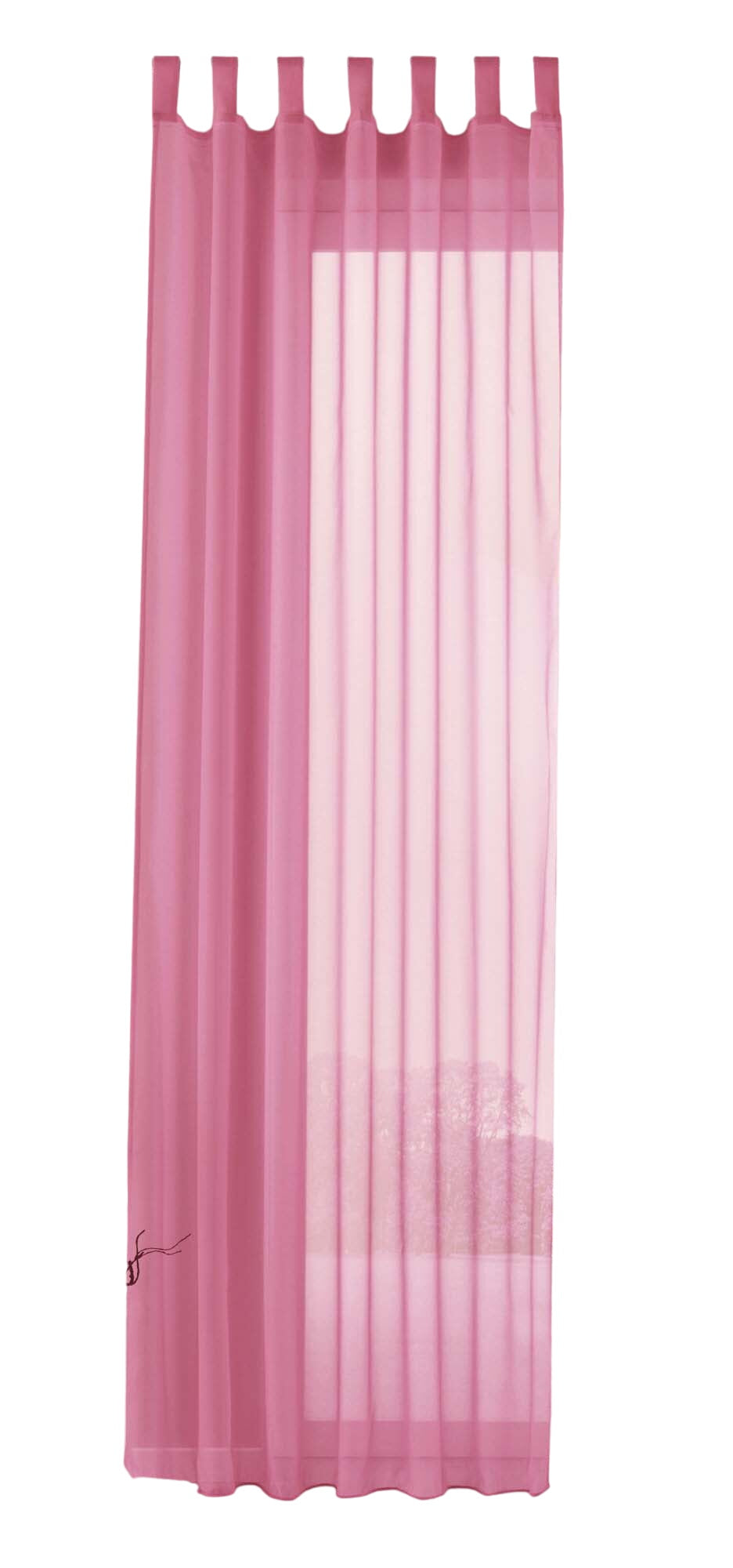 Schlaufenschal Gardine uni transparent Voile 61175